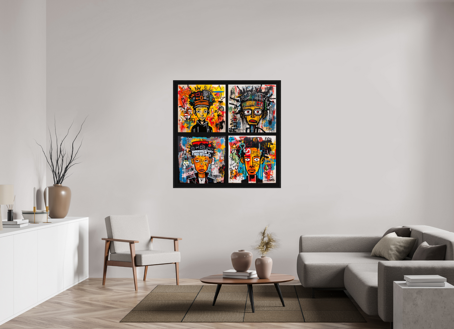 120 x 120 cm, Floater Frame 4 Sons