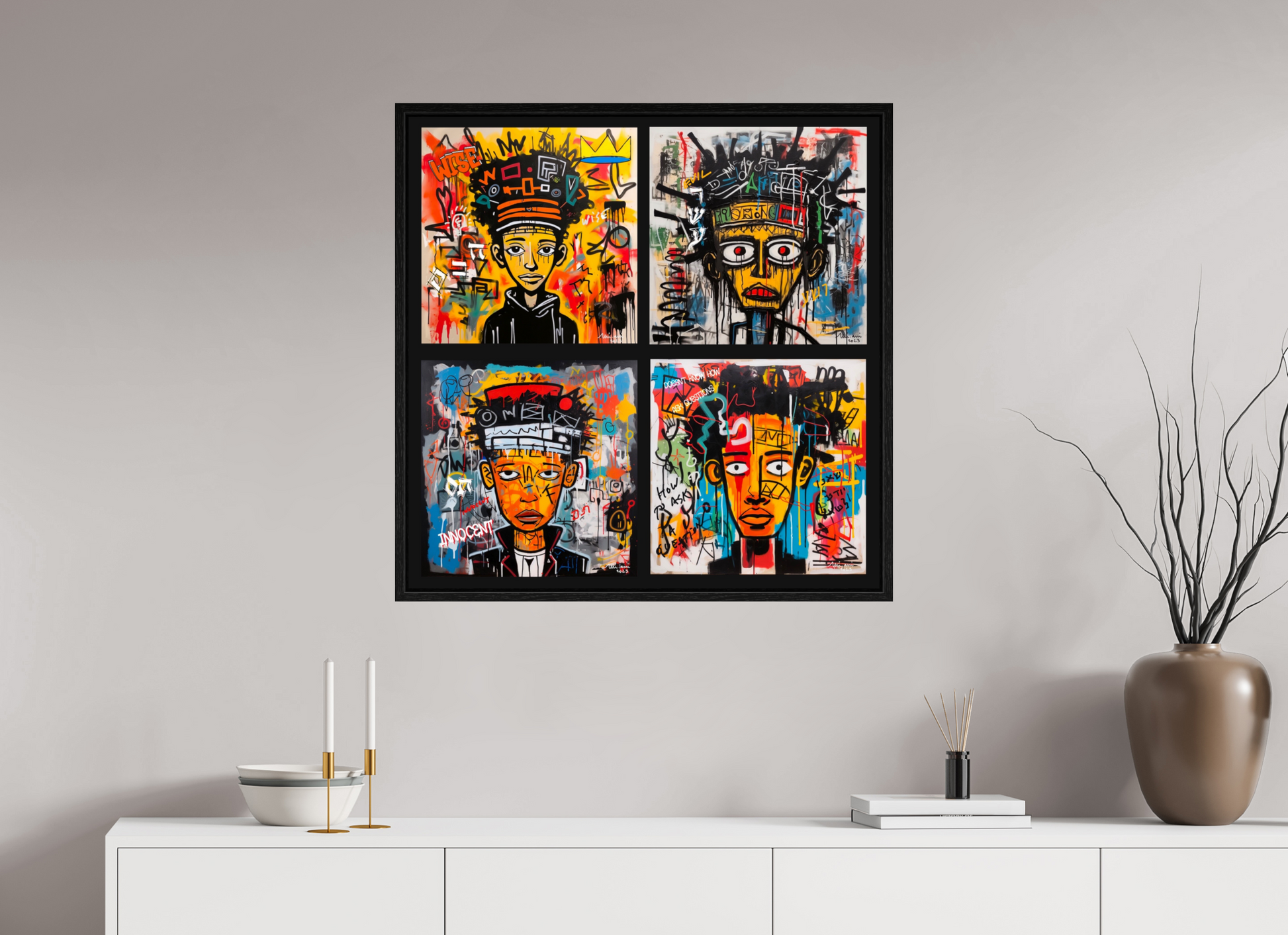 80 x 80 cm, Floater Frame 4 Sons